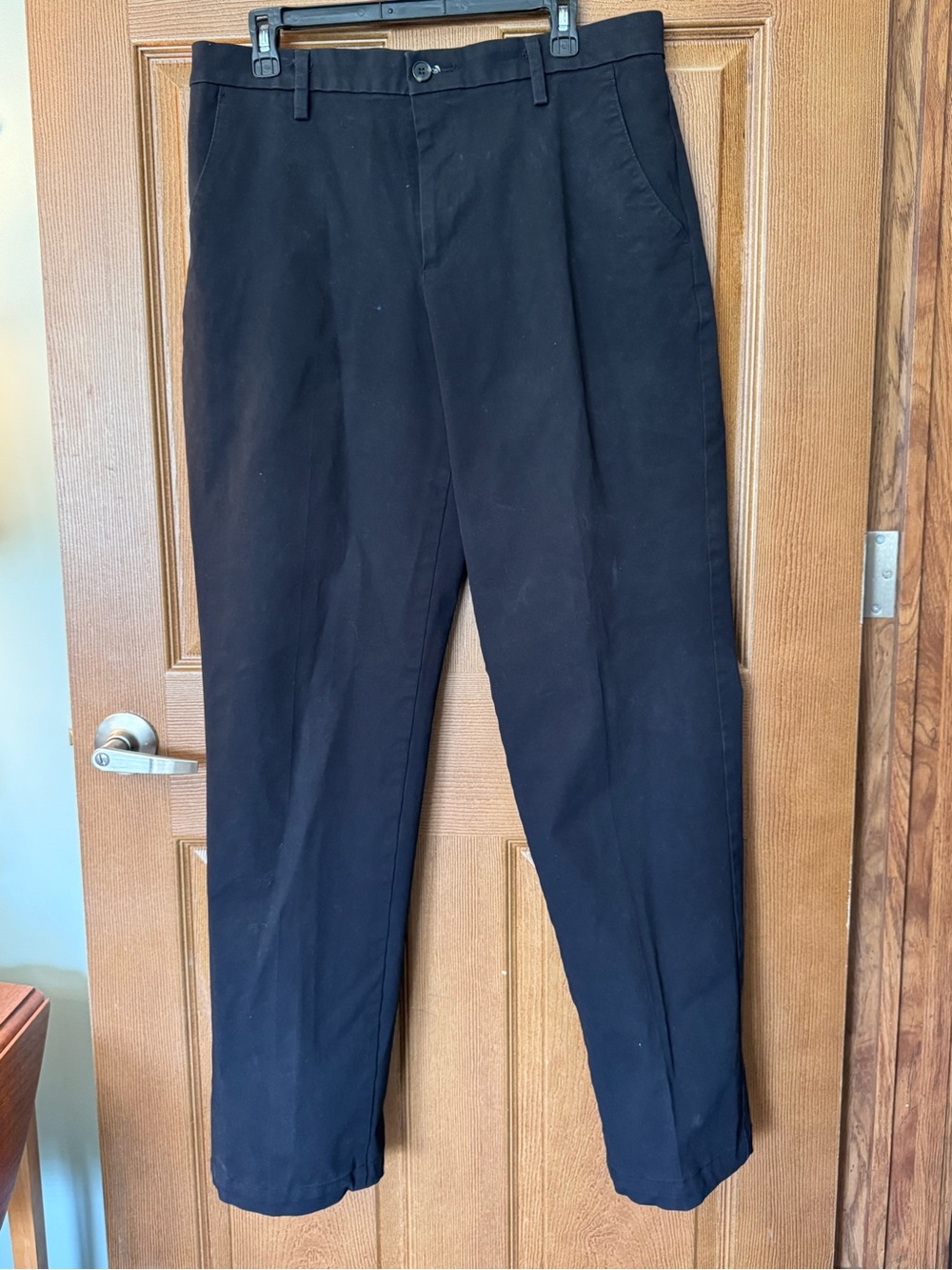 Men's Black Levi Dockers Pants - Classic Straight Fit Size 34/34
